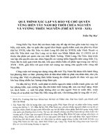Quá trình xác lập và bảo vệ chủ quyền vùng biển tây nam bộ thời chúa nguyễn và vương triều nguyễn (thế kỷ XVII XIX) (2013) trần thị mai 