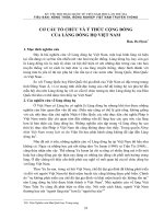 Cơ cấu tổ chức và ý thức cộng đồng của làng dòng họ việt nam (2008) han do huyn 