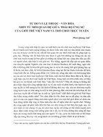 Tự do và lệ thuộc văn hóa nhìn từ mối quan hệ giữa thái độ ứng xử của giới trẻ việt nam và trò chơi trực tuyến (2013) phan quang anh 