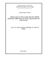 ĐỊNH VỊ BẰNG CÔNG NGHỆ TRUYỀN THÔNG ÁNH SÁNG NHÌN THẤY SỬ DỤNG TRẠM PHÁT ĐA CHÙM SÁNG (Luận văn thạc sĩ)