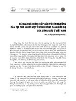 Hệ quả quá trình tiếp xúc với tín ngưỡng bản địa của người việt ở vùng đồng bằng bắc bộ của công giáo ở việt nam (2008) nguyễn hồng dương 