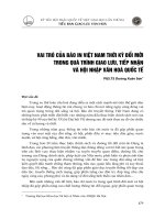 Vai trò của báo in việt nam thời kỳ đổi mới trong quá trình giao lưu, tiếp nhận và hội nhập văn hóa quốc tế (2008) dương xuân sơn 
