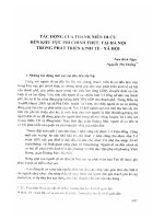 Tác động của thanh niên di cư đến khu vực phi chính thức tại hà nội trong phát triển kinh tế  xã hội (2013) lưu bích ngọc, nguyễn thị thiềng 