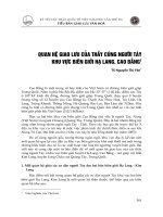 Quan hệ giao lưu của thầy cúng người tày khu vực biên giới hạ lang, cao bằng (2008) nguyễn thị yên 