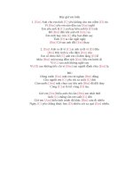 Lời bài hát hợp âm guitar Bây giờ em hiểu