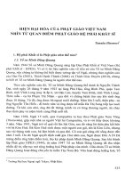 Hiện đại hóa của phật giáo việt nam nhìn từ quan điểm phật giáo hệ phái khất sĩ (2013) tanaka hironori 