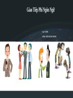 GIAO TIẾP PHI NGÔN  NGỮ