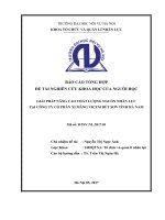 GIẢI PHÁP NÂNG CAO CHẤT LƯỢNG NGUỒN NHÂN LỰC  TẠI CÔNG TY CỔ PHẦN XI MĂNG VICEM BÚT SƠN TỈNH HÀ NAM