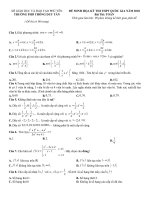 Đề thi thử THPT Quốc gia năm 2018 môn Toán  trường THPT duy tân