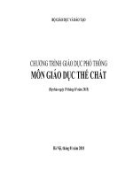 Dự thảo chương trình môn giáo dục thể chất