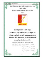 BTL Thiết kế hệ thống vi cơ điện tử full gồm slide và bản word , tài liệu tham khảo