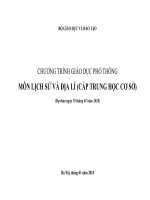Dự thảo chương trình môn lịch sử và địa lý THCS 2018
