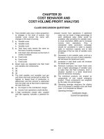 Solution manual accounting 21e by warreni ch 20 