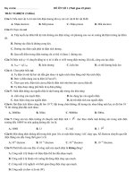 ĐỀ THI học kì 1 vật lý 11 (50 tự LUẬN, 50 TRẮC NGHIỆM)