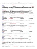 Đề thi thử THPT QG 2018