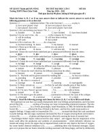 Đề thi thử đại học môn Tiếng Anh ( có đáp án )