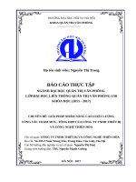 Giải pháp nhằm nâng cao chất lượng công tác tham mưu, tổng hợp của công ty TNHH thiết bị và công nghệ thiên hòa