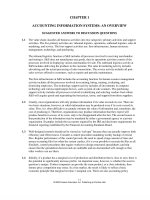 Solution manual accounting information 11e by romney ch01 