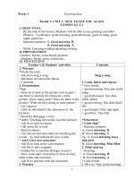 Giáo án trọn bộ môn tiếng anh lớp 4 theo chương trình mới 