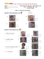 de kiem tra giua hoc ky 1 mon tieng anh lop 3 nam hoc 2011 2012