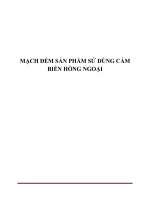 MẠCH đếm sản PHẨM DÙNG cảm BIẾN HỒNG NGOẠI dùng 89c51 (có code và mạch in)