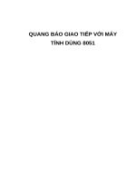 QUANG báo GIAO TIẾP với máy TÍNH DÙNG 8051 (có code và sơ đồ mạch)