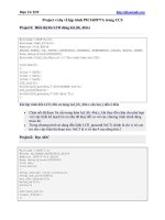 15 project ví dụ cơ bản lập trình PIC16F877A trong CCS