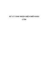 XỬ lý ẢNH NHẬN DIỆN BIỂN báo cấm (có code)