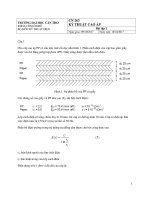 Tài liệu học phần Kỹ thuật cao áp  nvdung Bai tap 1 HK1