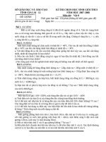 ĐỀ THI GV  VẬT LÝ THCS PHẠM BATHANH DS VL12