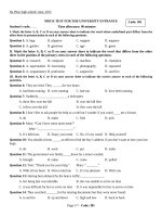 Đề thi thử THPT Quốc gia môn Tiếng Anh ( có đáp án )