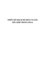 THIẾT kế MẠCH mã hóa và GIẢI mã CHẬP TRONG FPGA