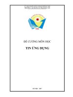 Đề cương De cuong mon tinUD