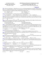 đề kiểm tra vật lý 12