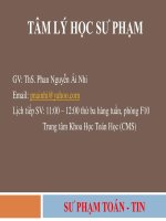 Tài liệu học tập  Giáo dục Toán học Tâm lý học sư phạm