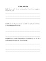 Đề cương ôn tập toán lớp 3  cuối học kì