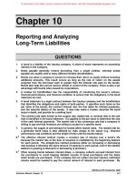 Solution manual financial accounting 4e by wild chapter10 