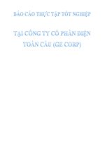 BÁO CÁO THỰC TẬP TỐT NGHIỆP TẠI CÔNG TY CỔ PHẦN ĐIỆN TOÀN CẦU (GE CORP)