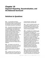 Solution manual introduction managerial accounting 5e by garrison chapter 10 