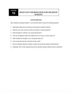 Solution manual cost accounting 8th by kinney chapter 10 