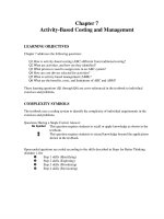 Solution manual cost management measuaring monitoring and motivating performance 1st  by wolcott ch07 