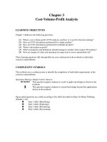 Solution manual cost management measuring monitoring and motivating performance 1st  by wolcott ch03 