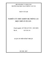 Nghiên cứu điều khiển hệ thống lái điện trên ô tô con