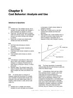 Solution manual introduction managerial accounting 5e by garrison chapter 05 