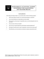 Solution manual cost accounting 9th by kinney rainborn ch13 