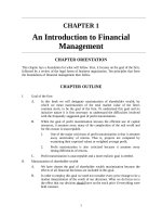 Solution manual financial management 10e by keown chapter 01 