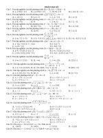 Đề cương HK2 toán 10