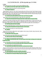 QT206-Luật Kinh doanh - (TOPICA) trắc nghiệm và đáp án chọn lọc