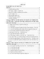 Thực trạng Nguồn lực thông tin tại Thư viện  Viện Dân tộc học