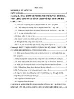 Thực trạng chất lượng cán bộ, công chức cấp cơ sở huyện Bình Gia, tỉnh Lạng Sơn